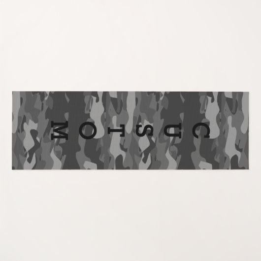 Grijze militaire camouflage van het leger yogamat (Voorkant (horizontaal))