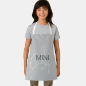 Grijze Mini Chef Schort (Insitu)