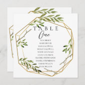 Grijze minimale tabel Aantal zitplaatsen Kaart (Voorkant / Achterkant)