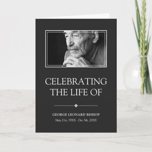 Grijze Minimale Viering van het Programma (Voorkant)