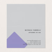 Grijze minimalistische klassieke professional visitekaartje (Buitenkant ongevouwen)