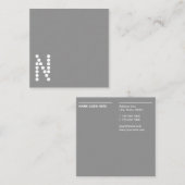 Grijze minimalistische professionele Visitekaartje (Voorkant / Achterkant)