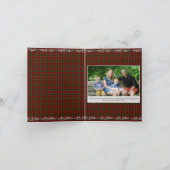 Grijze Mistletoe Rood Groen Kerstspel Vrolijk Feestdagen Kaart (Binnen)