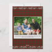 Grijze Mistletoe Rood Groen Kerstspel Vrolijk Feestdagenkaart (Achterkant)