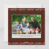 Grijze Mistletoe Rood Groen Kerstspel Vrolijk Feestdagenkaart (Achterkant)