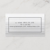 Grijze Mixer Bloemen Stripe Ombre Bakkerij Visitekaartje (Achterkant)