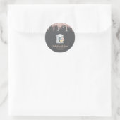 Grijze Mixer Ronde Sticker (Tas)