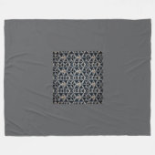 Grijze Mode fleece deken, groot (Voorkant (Horizontaal))