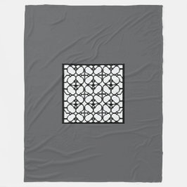 Grijze Mode groot Fleece Deken