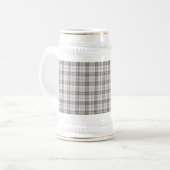 Grijze mode tartan bierpul (Voorkant links)