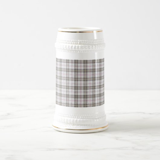 Grijze mode tartan bierpul (Center)