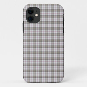 Grijze mode tartan Case-Mate iPhone case