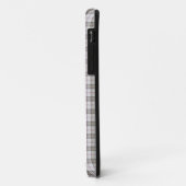 Grijze mode tartan Case-Mate iPhone case (Achterkant/links)