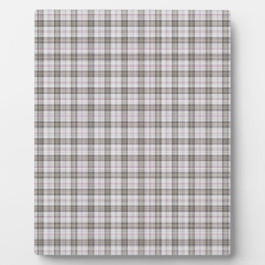 Grijze mode tartan fotoplaat (Voorkant)