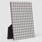 Grijze mode tartan fotoplaat (Zijkant)