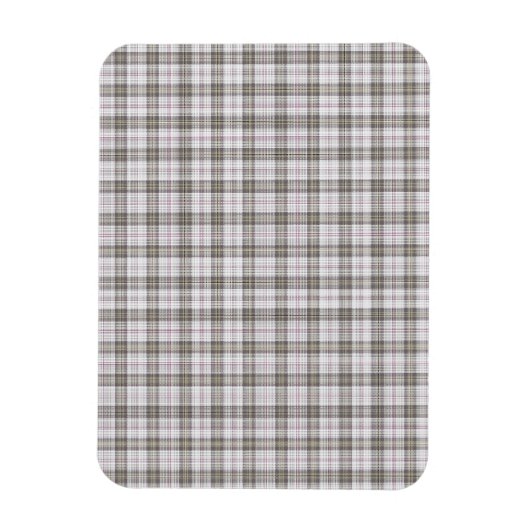Grijze mode tartan magneet (Verticaal)