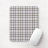 Grijze mode tartan muismat (Met muis)
