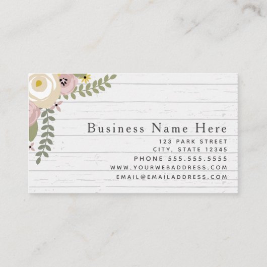 Grijze Mode Visitekaartje (Achterkant)