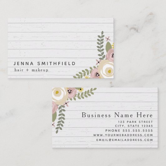 Grijze Mode Visitekaartje (Voorkant / Achterkant)