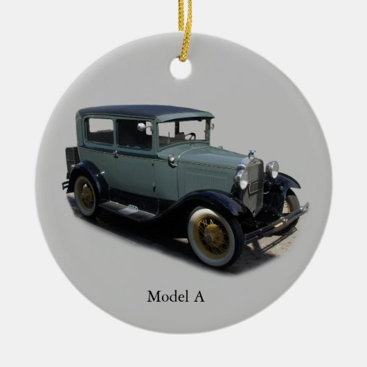 Grijze model A-versiering Keramisch Ornament (Voorkant)