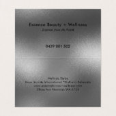 Grijze moderne achtergrond visitekaartje (Binnenkant ongevouwen)