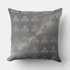 Grijze, moderne Clubs Pattern Sierkussen