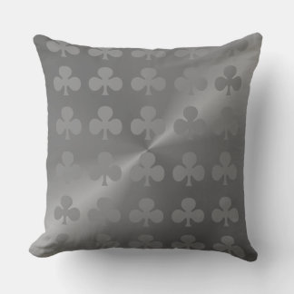 Grijze, moderne Clubs Pattern Sierkussen