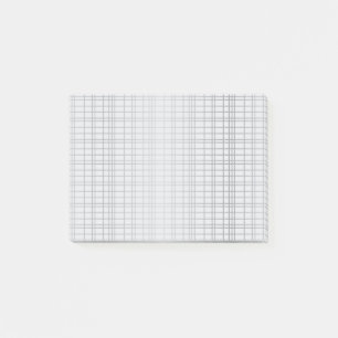 Grijze, moderne, eenvoudige, koele trendrasterlijn post-it® notes