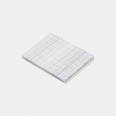 Grijze, moderne, eenvoudige, koele trendrasterlijn post-it® notes (Schuin)
