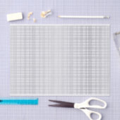 Grijze, moderne, eenvoudige, koele trendrasterlijn tissuepapier (Craft)