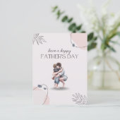 Grijze moderne esthesie heeft een gelukkige Vaderd Briefkaart (Staand voorkant)