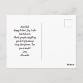 Grijze moderne esthesie heeft een gelukkige Vaderd Briefkaart (Achterkant)