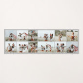 Grijze moderne minimale elegante multi fotocollage yogamat (Voorkant (horizontaal))