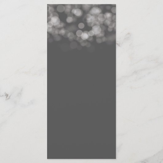 Grijze moderne minimumverlichting Elegant Glam Par Menu (Achterkant)