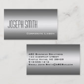 Grijze moderne professionele Visitekaartjes (Voorkant / Achterkant)