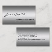 Grijze moderne professionele Visitekaartjes (Voorkant / Achterkant)