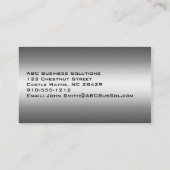 Grijze moderne professionele Visitekaartjes (Achterkant)