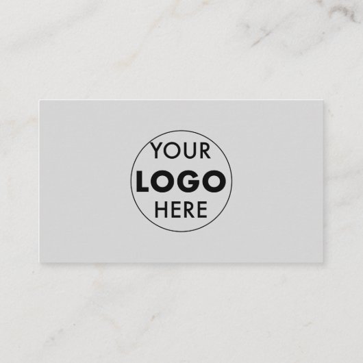 Grijze moderne Visitekaartjes | QR & LOGO | Opvall (Achterkant)