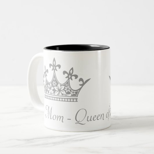 Grijze Mok voor eigen moeder (Voorkant links)