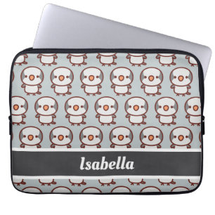 grijze monnikparkiet laptop sleeve