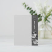 Grijze monochromatische Bloemen Bloemen Bloemen St (Staand voorkant)