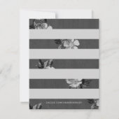 Grijze monochromatische Bloemen Bloemen Bloemen St (Achterkant)