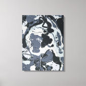 Grijze monochrome abstracte schaduwen canvas afdruk (Voorkant)