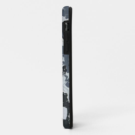 Grijze monochrome abstracte schaduwen Case-Mate iPhone case (Achterkant/links)