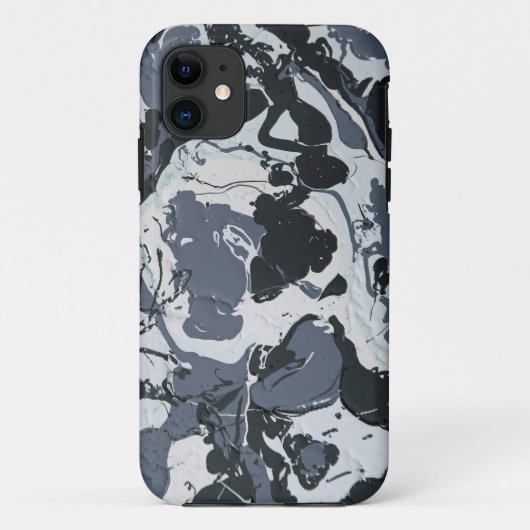 Grijze monochrome abstracte schaduwen Case-Mate iPhone case (Achterkant)