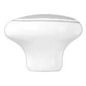 Grijze monogram gepersonaliseerde ladeknop keramische knop (Zijkant)