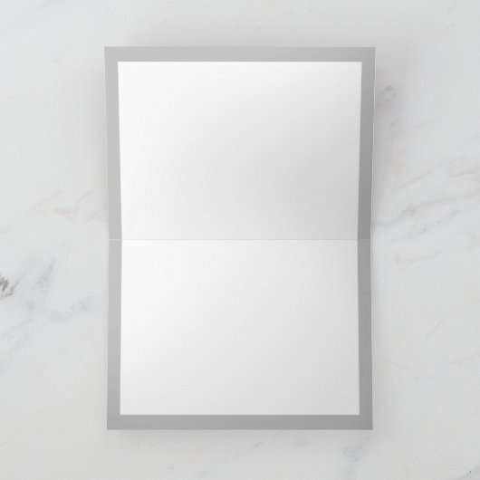 Grijze monogram Modern minimalistisch Feminine Notitiekaartje (Binnen)