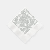 Grijze monstera botanische cocktail servetten (Hoek)