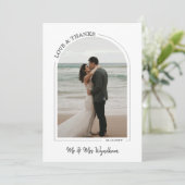 Grijze mooie Arch Weddenschap Foto's en Bedankt (Staand voorkant)