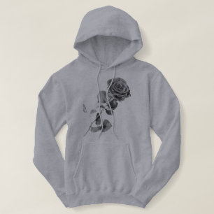 Grijze mooie Rozen vrouwen Hoodie